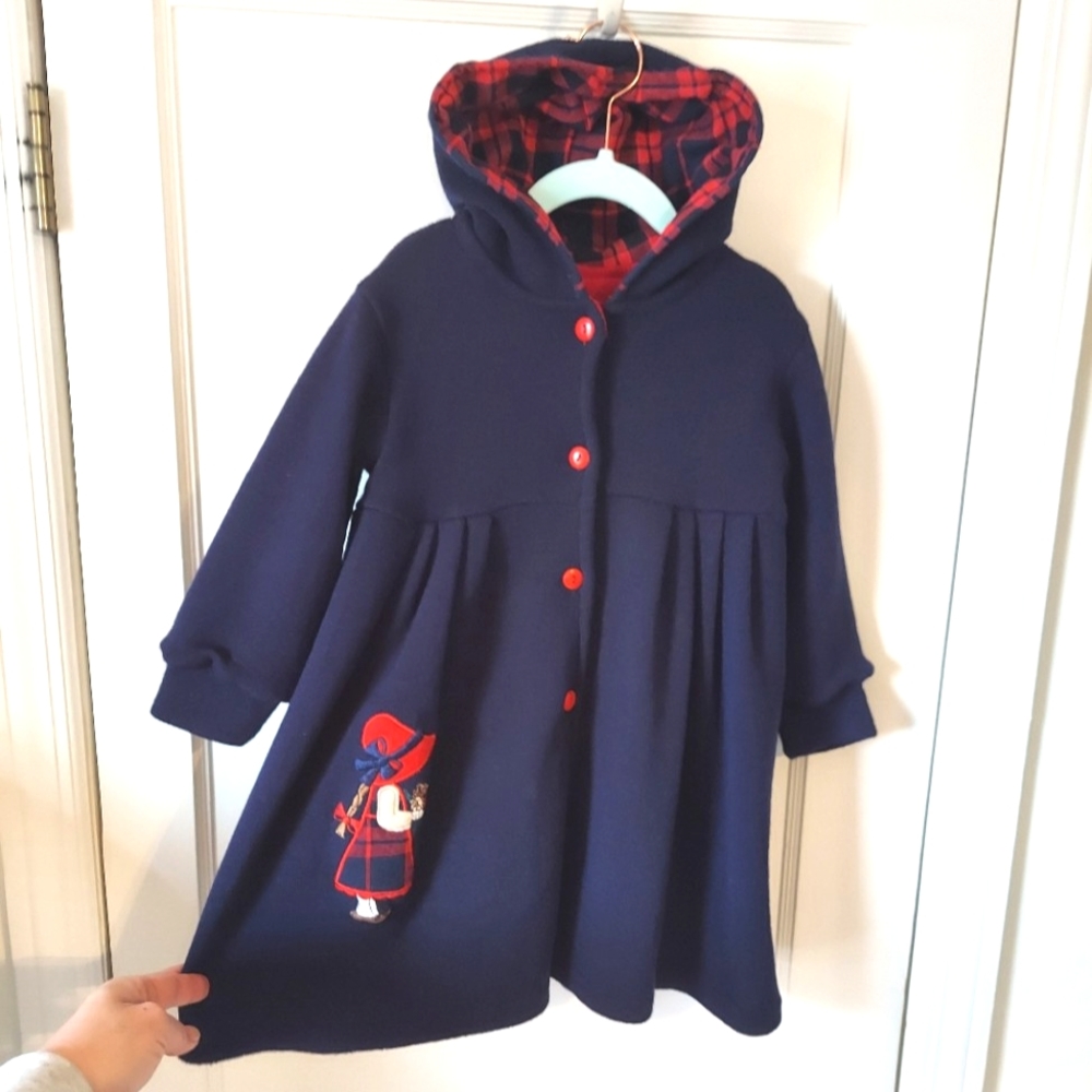 Vintage French Knit Coat w/Embroidery
